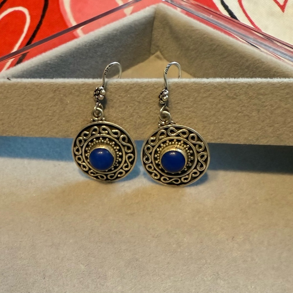 Solid Sterling Silver 925 Earrings - image 3